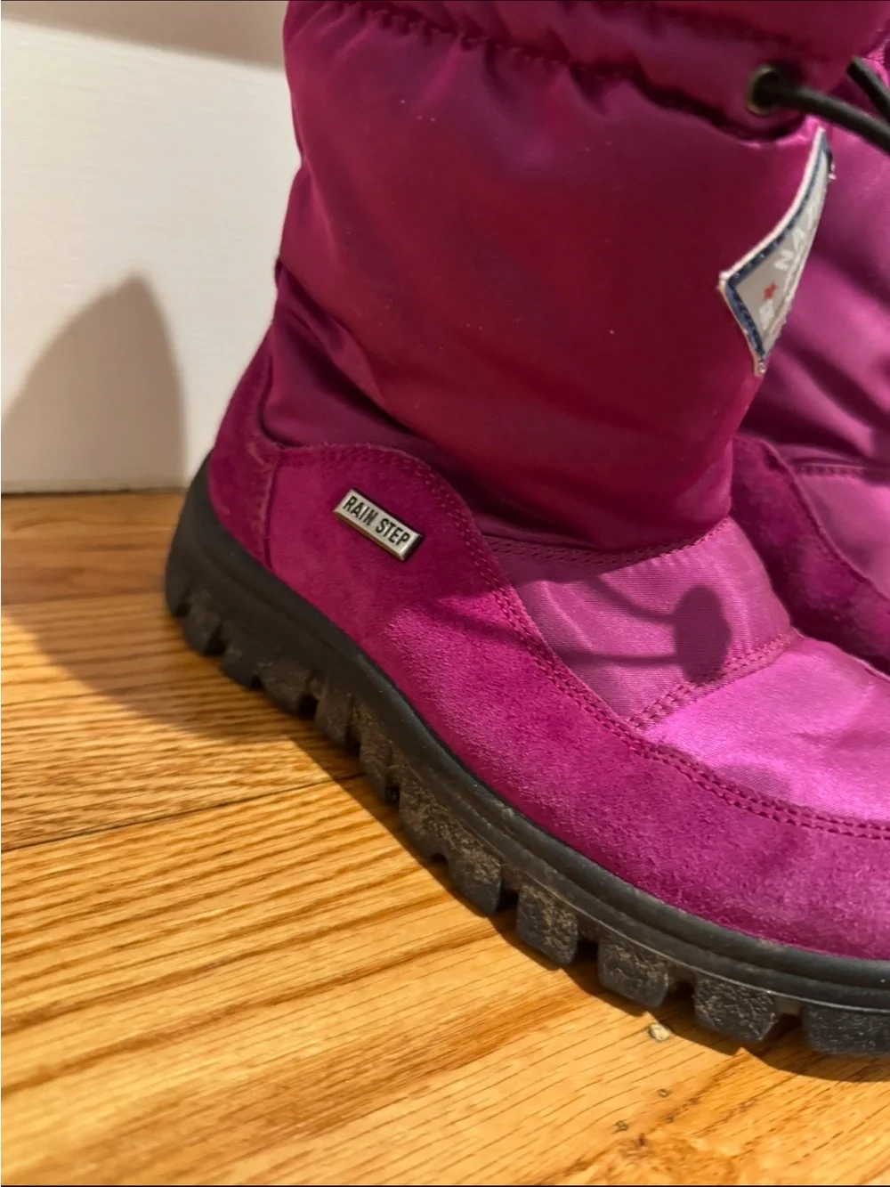 Kids maturing Waterproof Winter Boot size 30 girls 12 rain snow boot - Magenta